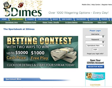 5Dimes Sportsbook Review .